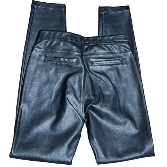 BLANK NYC Black Vegan Leather Leggings Size Small - Picture 3 of 4